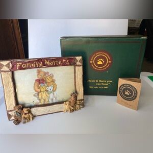 Boyds Bear Picture Frame Clem Claddidddlebear & Family - Family Matters